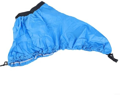 BlissfulAbode Kayak Spray Skirt Deck Cover, Kayak Canoe Boat Spraydeck Spray Deck Skirt Cockpit Cover, Adjustable Sport Waterproof Nylon Kayak Spray Skirt Deck Sprayskirt Cover(L Blue)