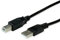 ROLINE RM USB 2.0 Kabel, Typ A-B, Schwarz, 0,8 m
