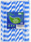 Lives on Green Lot de 100 pailles en papier, jetables, à rayures, bleues, à boire, 19,7 cm, compostables, pour cocktail, café, jus