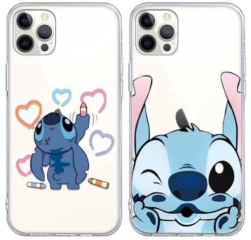 2 Pack Cartoon Anime Case for iPhone 8 iPhone 7 iPhone SE 2022/2020 4,7 Case,Cute Kawaii Anime Character Phone Case,Soft Silicone TPU Shockproof Protective Cover for Women Girls Boys,Transparent