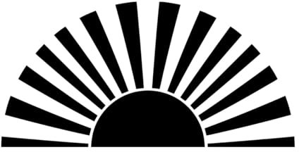 Wandtattoo Sonne, Sonne, Wandaufkleber, moderne Sonne, Kinderzimmer, Schlafzimmer, Vinyl-S-29x57cm-Black