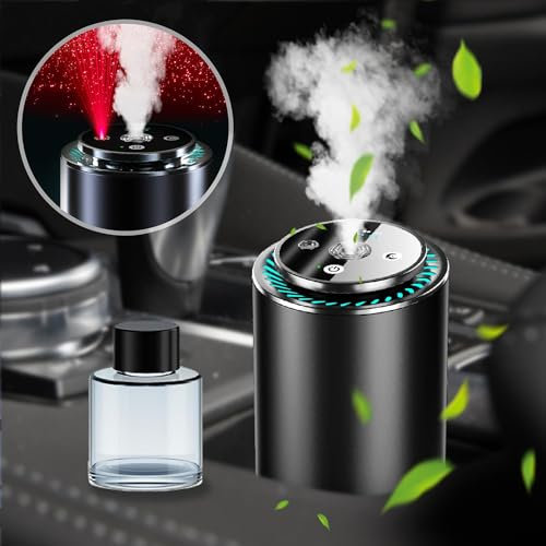 Rechargeable Smart Car Air Freshener with Starry Sky Projection - 50ml Cologne, Auto On/Off, 4 Modes, Aroma Diffuser for Car, Home, Office