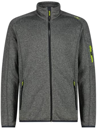 CMP Knit-Tech Herren Fleece P-E 30H5887, 11ut Anthrazit-Säure, 56