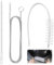 Brosse de Nettoyage pour Machine à Laver à Tambour,45cm Brosse de Nettoyage de Drain D'égout,155cm Brosse de Nettoyage Flexible,Brosse de Nettoyage Réfrigérateur,pour Déshumidificateur (Lot de 3)