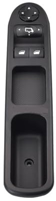 Mando Botonera Elevalunas para Peugeot 207 CC SW 2006 2007 2008 2009 6554.QA 6554QA 9654859677 Botón del Interruptor De La Ventana Eléctrica Levantar Cristal Botonera Elevaluna