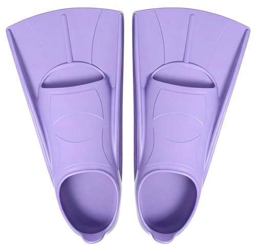 Pinne Nuoto Piscina per Bambini, Pinne Corte per Snorkeling e Immersione Principianti, Pinnette Nuoto Piscina Corte per Allenamento in Acqua Libera Snorkeling Immersioni per Principianti 100% Silicone