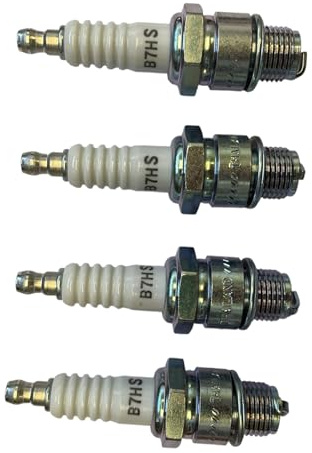 Set 4 Candele di Accensione B7 HS a Filetto Corto, per Moto, Vespa e Ciclomotori