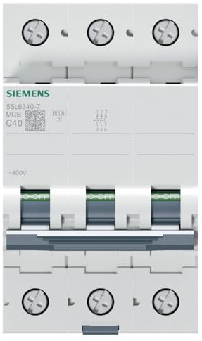 Siemens 5SL6340-7 Miniature Circuit Breaker 6kA 3 POLE C-40A