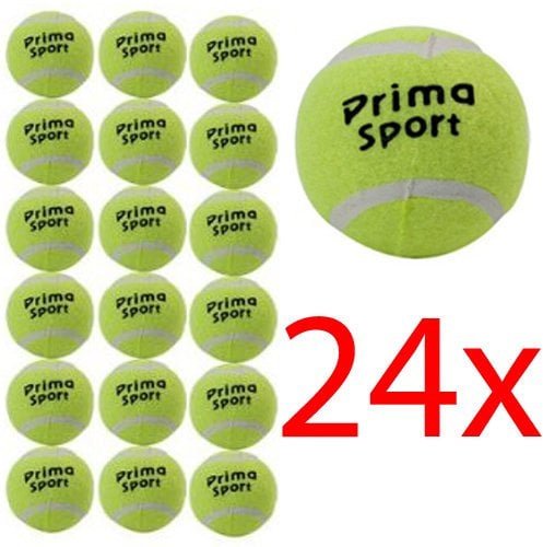 BARGAINS-GALORE NEW PACK OF 24 TENNIS BALLS SPORT PLAY CRICKET DOG TOY BALL OUTDOOR FUN BEACH LEISURE NEW | PLAY TENNIS CRICKET DOG TOY BALL | STURDY & DURABLE