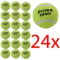 BARGAINS-GALORE NEW PACK OF 24 TENNIS BALLS SPORT PLAY CRICKET DOG TOY BALL OUTDOOR FUN BEACH LEISURE NEW | PLAY TENNIS CRICKET DOG TOY BALL | STURDY & DURABLE