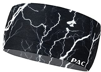 P.A.C. Headband Flash Dark Black Multifunktionstuch - funktionelles Mikrofaser Stirnband, Halstuch, Schal, Kopftuch, Unisex