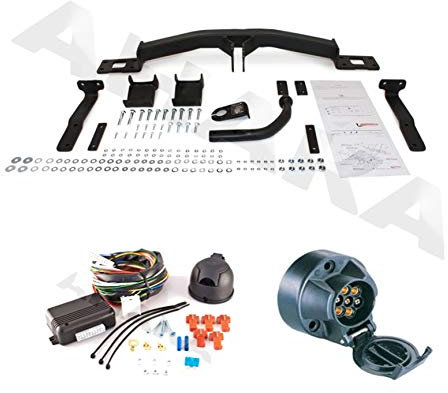 AHK Anhängerkupplung mit Elektrosatz 7 polig für Mercedes W211 E-Series 2002- Stufenheck Anhängevorrichtung Hängevorrichtung - starr, mit angeschraubtem Kugelkopf