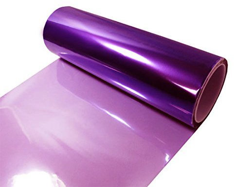EASYTAR 12 by 40 inches Auto Car Sticker Smoke Fog Light HeadLight Taillight Tint Vinyl Film Sheet Car Decoration Decals(Purple)