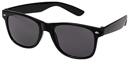 Ultra Unisex Adults UV400 Classic Style Sunglasses Mens Womens - Lightweight Glasses with Flexible Comfort Fit Spring Hinges, Maximum Sun Protection - Polycarbonate Lens - Black