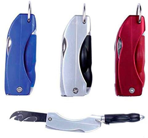 Lote de 20 Llavero Linterna Led + Boligrafo + Navaja En Caja de Regalo! Regalos, Detalles y Recuerdos Originales y Baratos para Invitados, Hombres. Bodas, Bautizos, Comuniones y Cumpleaños