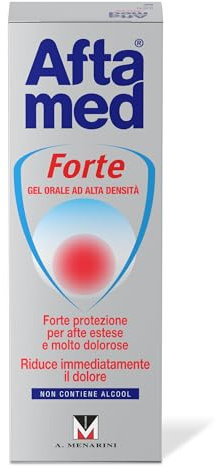 Aftamed Gel Forte indicato per Afte, Stomatiti Aftose, Lesioni del cavo orale - Tubetto da 8ml