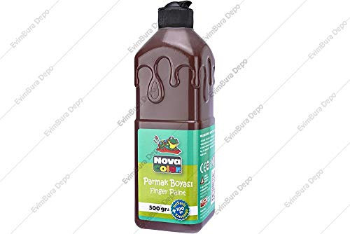 Nova Color Fingerfarbe 500 gr. BRAUN