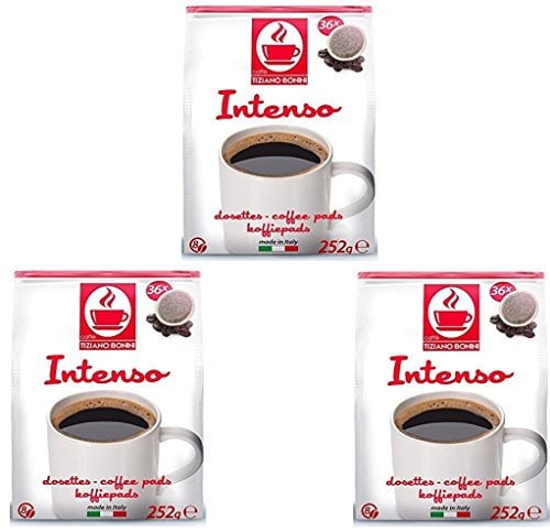 108 (3X36) BONINI INTENSE DARK ROAST, STRONG COFFEE PODS/PADS FOR PHILIPS SENSEO