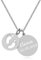 TIMANDO Damen Personalisierte Kette mit Gravur für Mütter, Namenskette mit Babyfüße Anhänger, Halskette mit Kindernamen zur Geburt, Geschenk für Mama