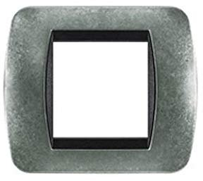 Arnould 20780 Plaque enjoliveur Métal brut - 2 modules