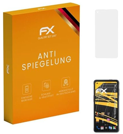 atFoliX Protecteur d'écran compatible avec Samsung Galaxy XCover Pro Film Protection d'écran, antiréfléchissant et absorbant les chocs FX Film Protecteur (3X)