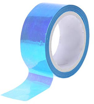 6Wcveuebuc RG olografico prismatico Glitter nastro ritmico decorazione ginnastica cerchio bastone