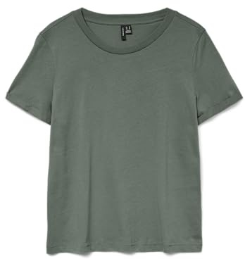 Vero Moda Damen VMPAULA S/S T-Shirt GA NOOS, Lorbeerkranz, S