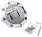 iSpchen Motorrad Tankdeckel Edelstahl 7-Loch runde Tankverschluss Kraftstofftankdeckel Tankklappe Motorrad Benzin Tankdeckel Abdeckung mit 2 Schlüsseln Motorrad Ersatz für 125 150 Motorräder Zubehör