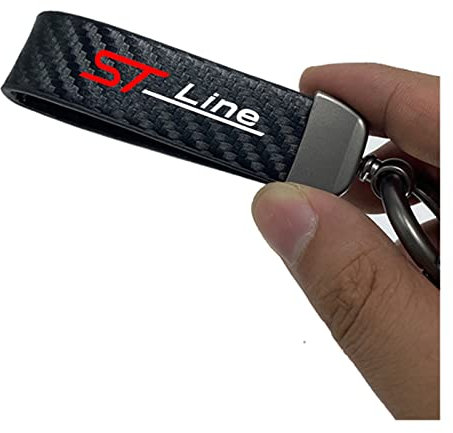 NEOOX Porte-clés De Moto pour Ford Focus St Mondeo St Line STLINE Mondeo Voiture Autocollants Porte-clés Lanière pour Clés Décalcomanie Voiture