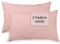 SONIT - Federe Cuscini Letto Matrimoniale 100% in Cotone - Federe Cuscino Letto 2 Pezzi 50x80cm - Copri Cuscini con Chiusura A Busta Made in Italy - Rosa