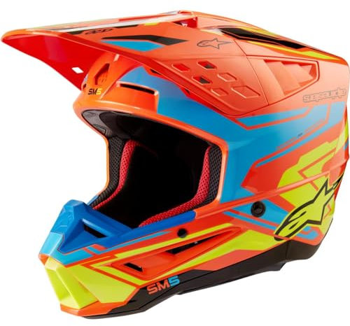 Alpinestars Motocross-Helm S-M5 Orange Gr. L