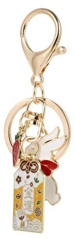 HOMSFOU 1stk Kirschblüten-schlüsselanhänger Katzen Schlüsselanhänger Autobag- Charmeschlüsselring Viel Glück Der Schlüsselring Omamori Daruma Lucky Cat Rucksack Legierung Ornamente Kind