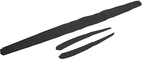 Soft Suede Dash Wrap for Tesla Y 2019-2023: Elegant Interior Door Panel Molding Trim (Black)