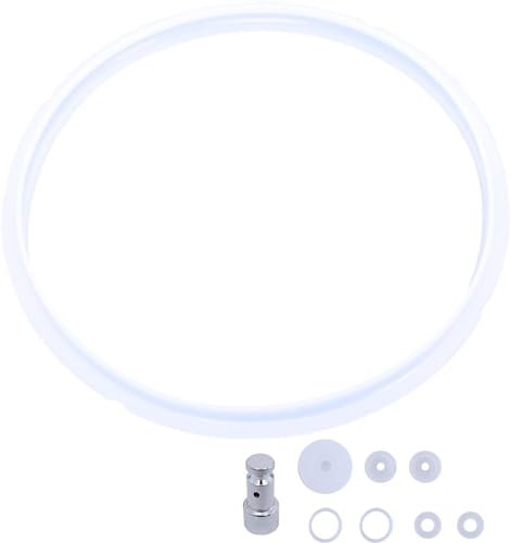 Anillo de sellado universal de silicona para olla a presión, 9 unidades, junta de goma, flotador y sellador para ollas a presión eléctricas (8 cuartos de galón)