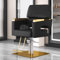 HJDSUDU Friseurstuhl, Friseurstuhl mit Hochleistungs-Hydraulikpumpe, höhenverstellbar, 360° drehbar, Spa-Schönheitsausrüstung, Make-up-Friseursalonstühle,Q