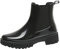 Jamrom Donna Moda Stivaletti Chelsea Stivali da Pioggia Tacco Grosso Stivali di Gomma Nero SN0708183 EU38