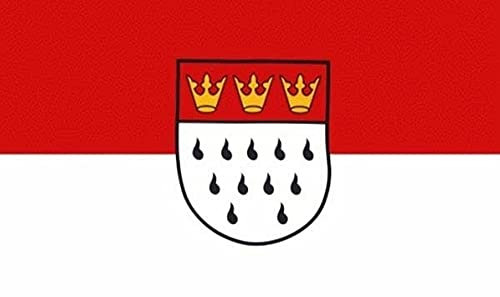 Aufkleber Köln Sticker 8 x 5 cm Flagge Fahne Autoaufkleber