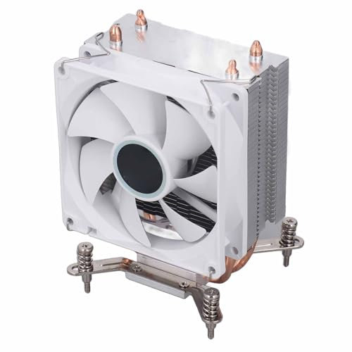 Cuifati Enfriador de Aire de CPU 230w TDP 3 Pines 12VDC 2000RPM Enfriador de CPU con Rodamiento Hidráulico con Ventilador de 90 Mm para Intel 775 1150 1151 1155 1156 1200 1700 1356 1366