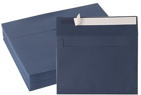 50 Briefumschläge (Blau, 14 x 19 cm)