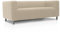FAVERTI® Super elastischer Sofabezug, kompatibel mit dem Sofa KLIPPAN 2-Sitzer von IKEA | Modell Novelle | Beige | Qualitätsschutz aus Jacquard-Stoff und Baumwollgefühl
