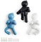 TIANLIN Minifigur Türhaken Kinderzimmer, 3er-Set Dekorativer Haken Wand, Creative Garderobenhaken Selbstklebend, 3 Bewegungen und Farben, mit Zubehör, für Wohnzimmer, Schlafzimmer, Badezimmer