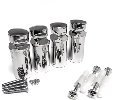 Radiator Accessories,Towel Rail Radiators Universal Brackets Chrome,White,Black, Radiator Valves (Chrome Full Brackets)
