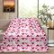 Kuscheldecke Flauschig Süßes Herz 3D Decke 100x135 Romantisch Wohndecke Rosa Weich und Warme Flanell Fleecedecke für Sofadecke Couchdecke Tagesdecke m2584