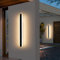 Mikeru 120CM 2Pack Outdoor Linear Wall Light, Front Door Strip Lights 3 Color 3000K/4500K/6000K Outdoor Lights Mains Powered Wall-Mounted 42W Ip65 Rectangle Outside Lighting 4600 Lumens for Garden