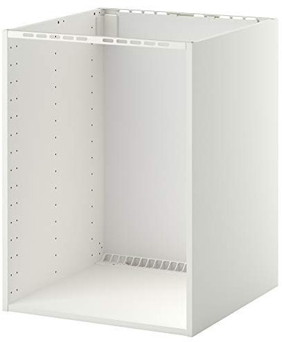 METOD Meuble bas pour four/évier encastré, 60 x 60 x 80 cm, blanc