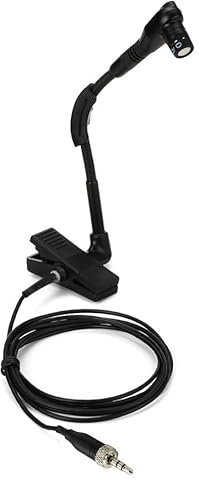 Microfono Sax a clip di ricambio per Sennheiser XSW 1-908, sistema microfonico senza fili, condensatore, spina maschio stereo da 3,5 mm (1/8)