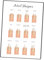JAYIOLA Nail Shape Guide Poster for DIY Nail Art - Stylish Wall Decor 30x40cm, F