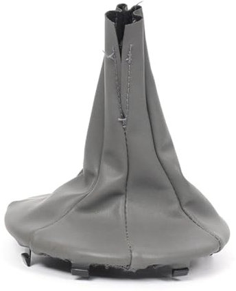 Schaltknauf Schaltmanschette Schalthebel, Schaltsack aus PU-Leder, Schaltknauf Schaltknauf Gamasche Kofferraumabdeckung, Kompatibile mit Auto Panda 2003–2012, 500C, grau
