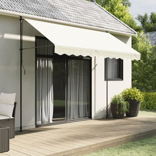 Genérico Tela de Cenefa de toldo de Repuesto Rayas Crema 3 m Casa y jardín,Jardín,Artículos de Exterior,Toldos Crema 0,25kg