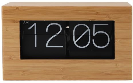 Sunicon Umblätteruhr, 12 Stunden, Digitale Klappuhr, automatische Umblätteruhr, Retro-Umblätteruhr für Zuhause, Wohnzimmer, Büro, Dekoration